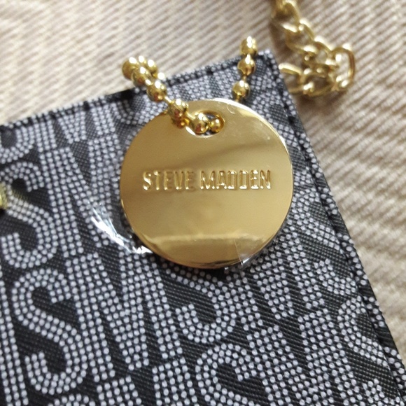 NWT STEVE MADDEN LOGO CROSSBODY WALLET BAG PURSE - Picture 4 of 8